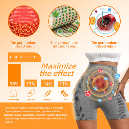 【Official Brand Store】🔥𝐏𝐄𝐀𝐑𝐋𝐌𝐎𝐎𝐍® Ion Shaping Shorts, Breathable Comfort Fabric With Tourmaline. Restore Your Perfect Figure And Address Health Issues🔥
