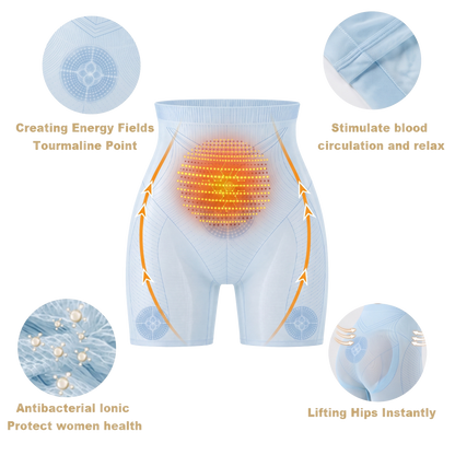 【Official PEARLMOON® Store】💖 PEARLMOON® Cooling Ion Shaping Shorts — Breathable Tourmaline-Infused Fabric for Waist Support, Smoother Curves & All-Day Comfort