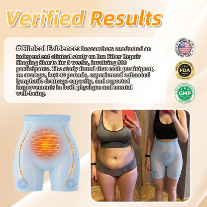 【Official PEARLMOON® Store】💖 PEARLMOON® Cooling Ion Shaping Shorts — Breathable Tourmaline-Infused Fabric for Waist Support, Smoother Curves & All-Day Comfort