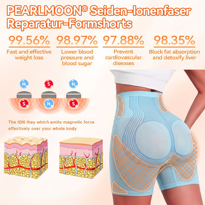 【Official PEARLMOON® Store】💖 PEARLMOON® Cooling Ion Shaping Shorts — Breathable Tourmaline-Infused Fabric for Waist Support, Smoother Curves & All-Day Comfort