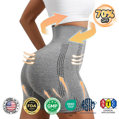 【Official Brand Store】🔥𝐏𝐄𝐀𝐑𝐋𝐌𝐎𝐎𝐍® Ion Shaping Shorts, Breathable Comfort Fabric With Tourmaline. Restore Your Perfect Figure And Address Health Issues🔥